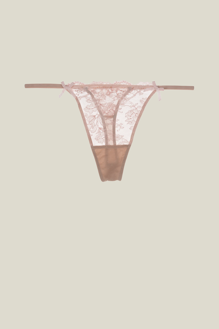 Thong - Lace / Rose