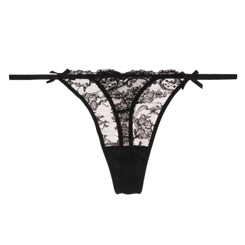 Thong - Lace / Noir